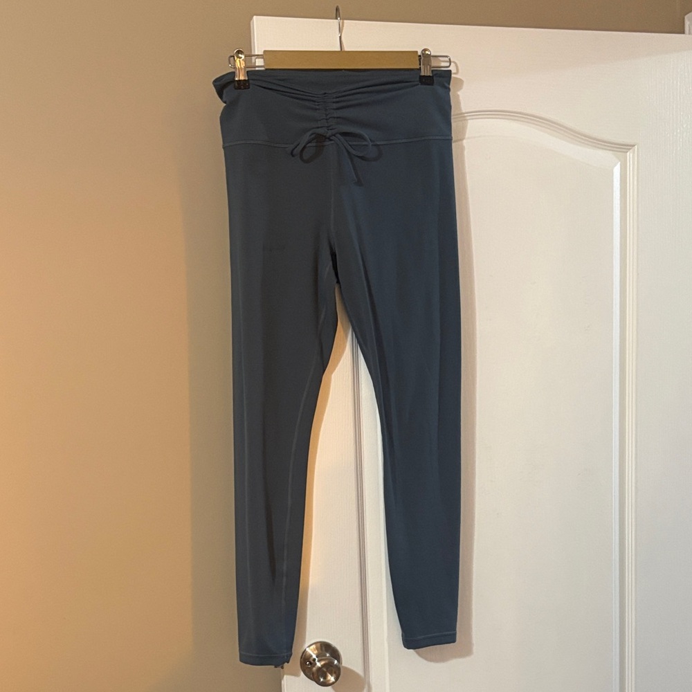 Athleta Blue Scrunch Waist